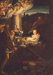 Correggio, Nativity (Holy Night) (1528-30, oil on canvas, Gemäldegalerie, Dresden)