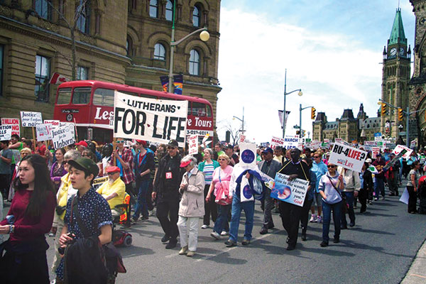 Lutherans join the March for Life in Ottawa.