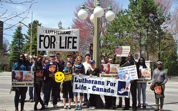 Lutheran participants at the March for Life.