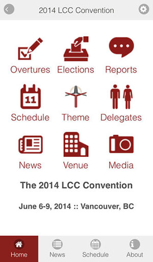 A screen-shot of LCC Mobile.