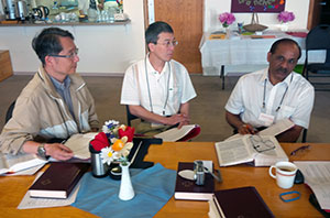 Conference participants take part in discussions.