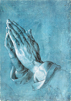 Albrecht Dürer’s classic “Praying Hands” image (c. 1508).