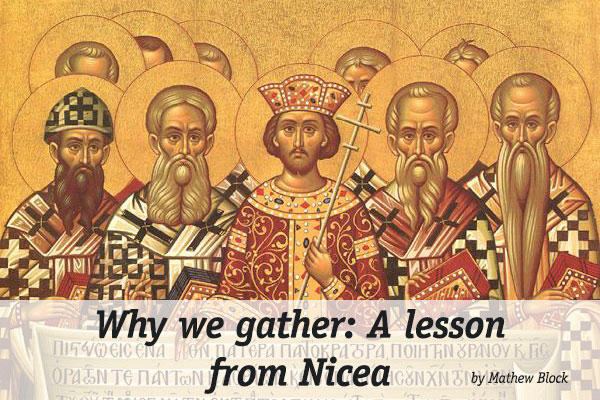 An icon of the First Nicean Council.