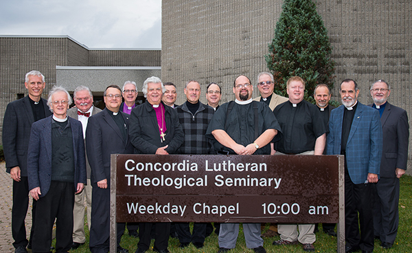 Participants at the most recent dialogue between ACNA, LCC, and the LCMS meet in St. Catharines, Ontario in October, 2014.