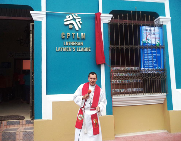 The opening service of LHM's new office in Leon, Nicaragua.