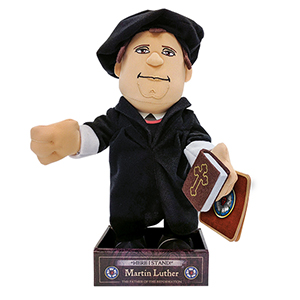 Martin Luther plushy from Reformation Gear.